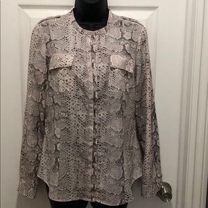 Calvin Klein Animal Print Blouse, size S